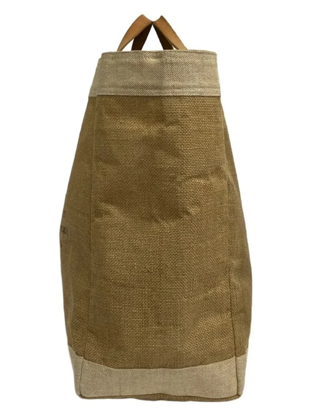 APOLIS Brown Cream Multi Hemp Leather Tote Bag